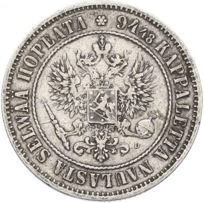 1 марка 1890 года Русская Финляндия