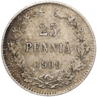 25 пенни 1909 года Русская Финляндия