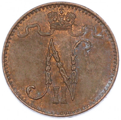 1 пенни 1909 года Русская Финляндия