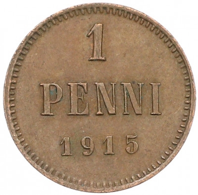 1 пенни 1915 года Русская Финляндия