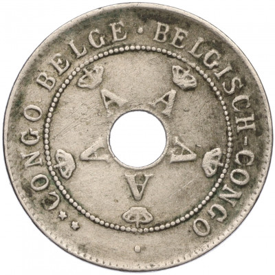 10 сантимов 1922 года Бельгийское Конго