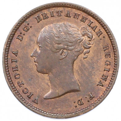 1/2 фартинга 1844 года Великобритания