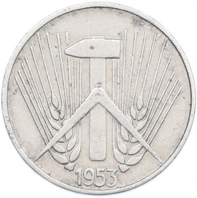 5 пфеннигов 1953 года E Восточная Германия (ГДР)