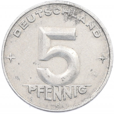 5 пфеннигов 1953 года E Восточная Германия (ГДР)