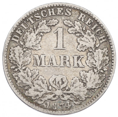1 марка 1874 года D Германия