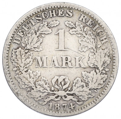 1 марка 1874 года F Германия