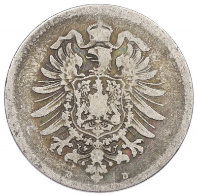 1 марка 1875 года D Германия
