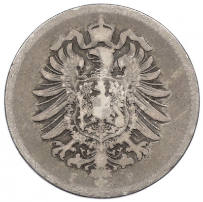 1 марка 1876 года F Германия