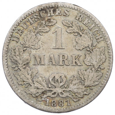 1 марка 1881 года D Германия