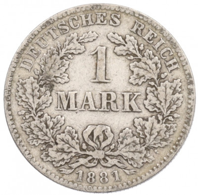1 марка 1881 года F Германия