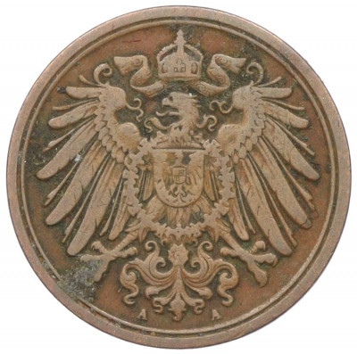 1 пфенниг 1891 года A Германия