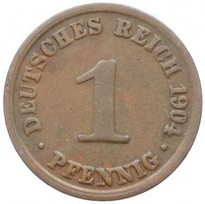 1 пфенниг 1904 года A Германия