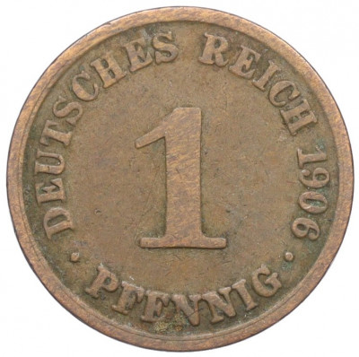 1 пфенниг 1906 года A Германия