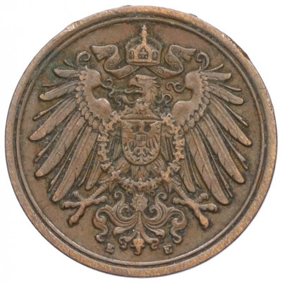 1 пфенниг 1909 года E Германия