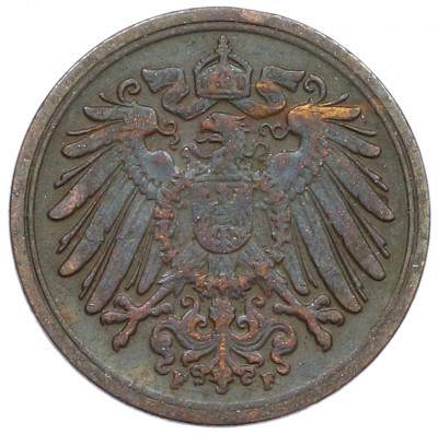 1 пфенниг 1911 года F Германия