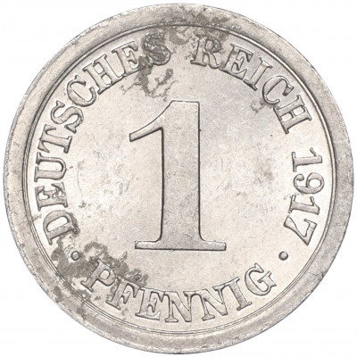 1 пфенниг 1917 года E Германия