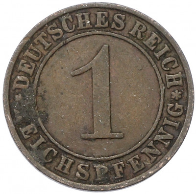 1 рейхспфенниг 1929 года A Германия