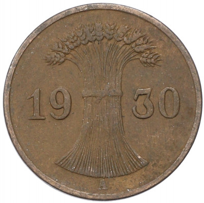 1 рейхспфенниг 1930 года A Германия