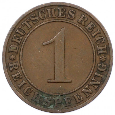 1 рейхспфенниг 1930 года D Германия