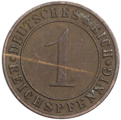1 рейхспфенниг 1931 года D Германия