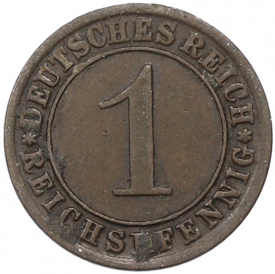 1 рейхспфенниг 1933 года A Германия
