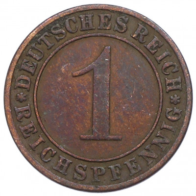 1 рейхспфенниг 1934 года A Германия