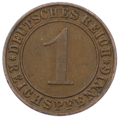 1 рейхспфенниг 1935 года J Германия