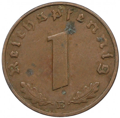 1 рейхспфенниг 1937 года E Германия