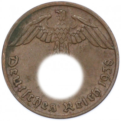 1 рейхспфенниг 1938 года B Германия