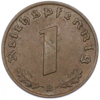1 рейхспфенниг 1938 года B Германия