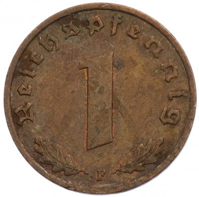1 рейхспфенниг 1938 года F Германия