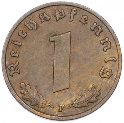 1 рейхспфенниг 1939 года F Германия