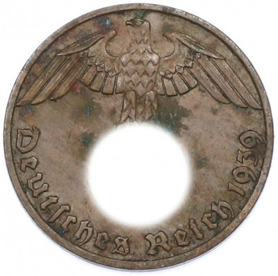 1 рейхспфенниг 1939 года J Германия