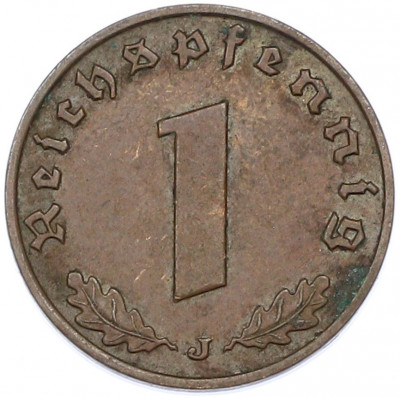 1 рейхспфенниг 1939 года J Германия