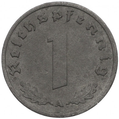 1 рейхспфенниг 1943 года A Германия