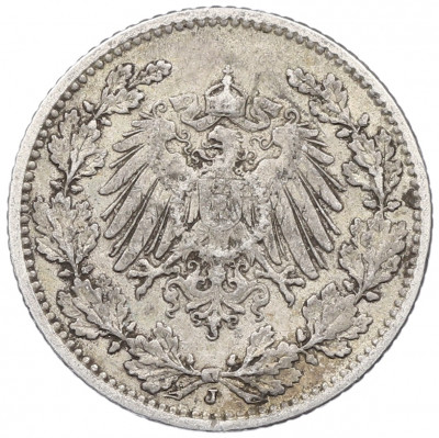 1/2 марки 1905 года J Германия