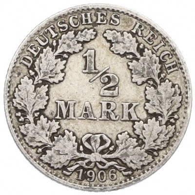 1/2 марки 1906 года D Германия