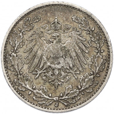 1/2 марки 1907 года J Германия