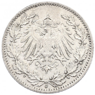 1/2 марки 1913 года J Германия