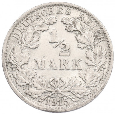 1/2 марки 1915 года F Германия