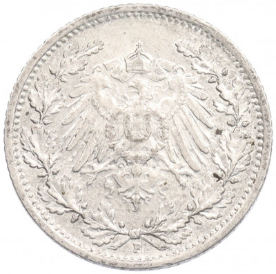 1/2 марки 1915 года F Германия