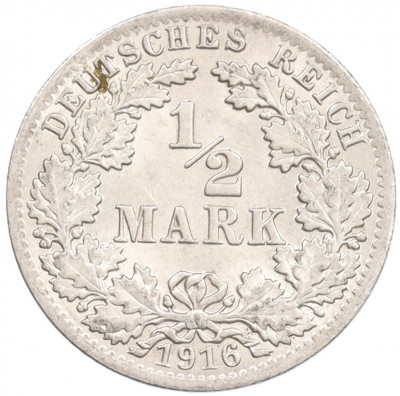 1/2 марки 1916 года A Германия