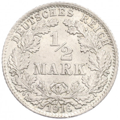 1/2 марки 1916 года D Германия