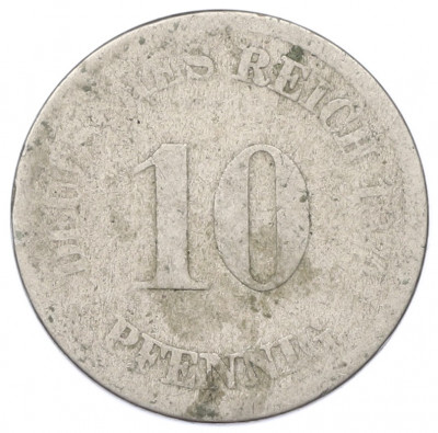 10 пфеннигов 1874 года A Германия