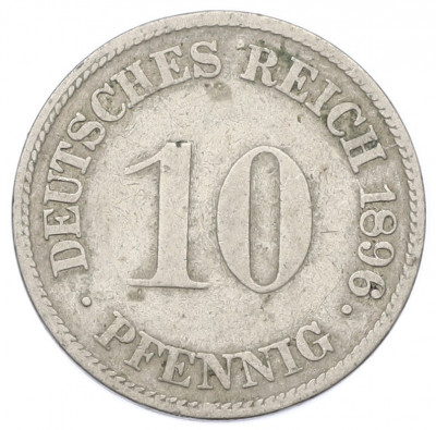 10 пфеннигов 1896 года G Германия