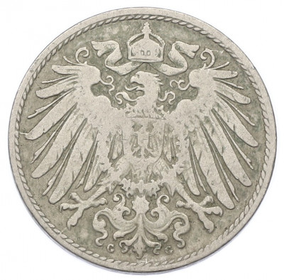 10 пфеннигов 1896 года G Германия