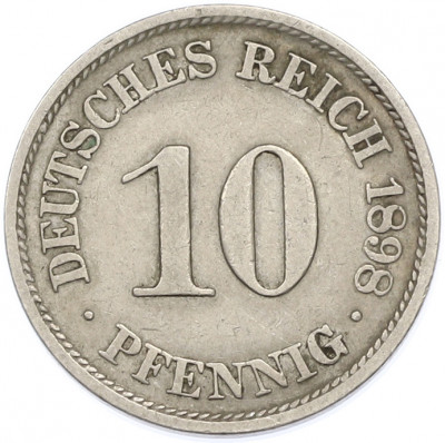 10 пфеннигов 1898 года A Германия