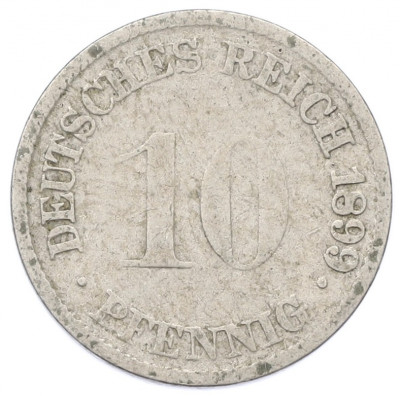 10 пфеннигов 1899 года G Германия
