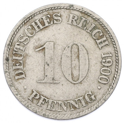 10 пфеннигов 1900 года G Германия
