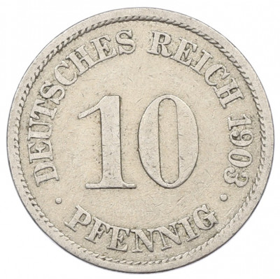10 пфеннигов 1903 года A Германия